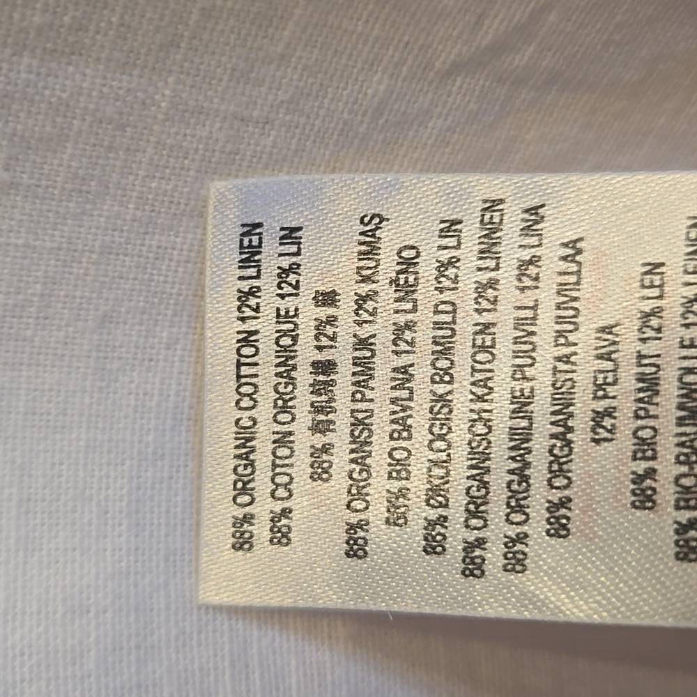 Damson Madder Nancy Linen Blend Pinafore Mini Dress EU 16/ US 12 - Picture 8 of 9